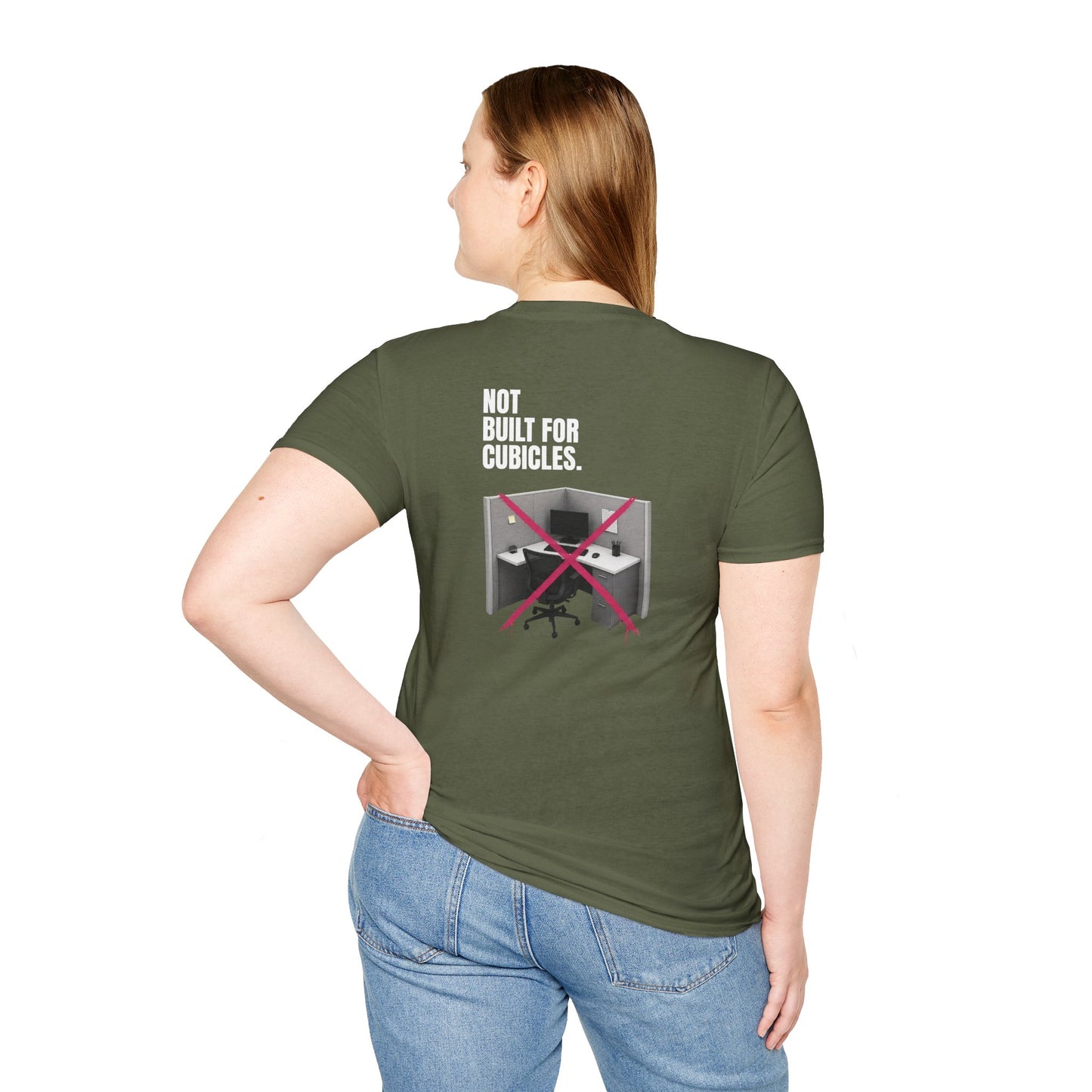 "Not Built For Cubicles" T-shirt